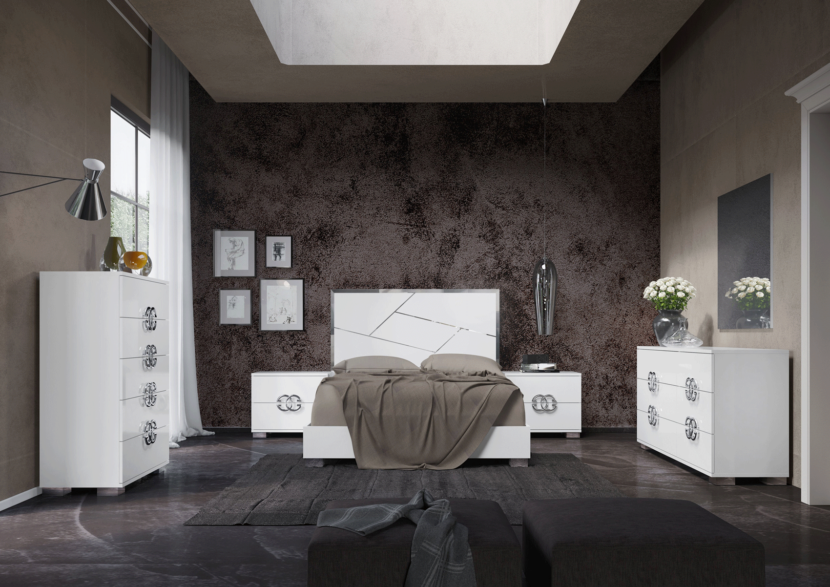Brands Status Modern Collections, Italy Dafne Bedroom Additional Items