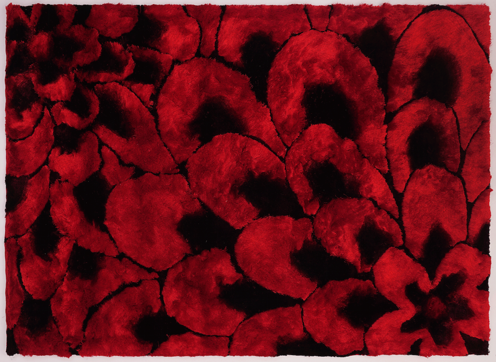 Brands CutCut Leather Collection Garden Red Rug