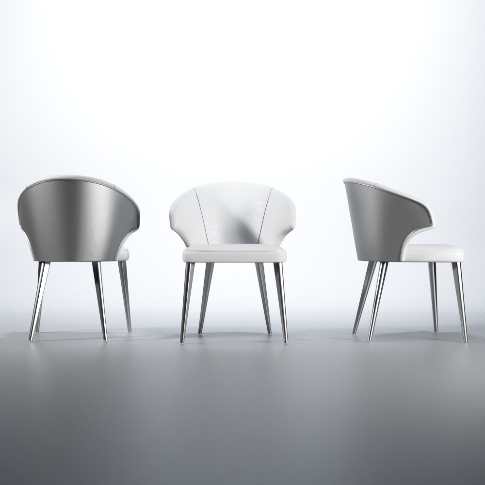 Brands Franco Kora Dining and Wall Units, Spain Wave Chair White