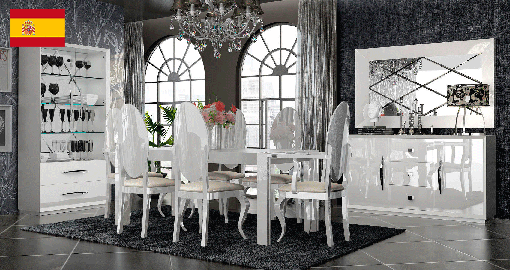 Dining Room Furniture Chairs Carmen White Dining Room
