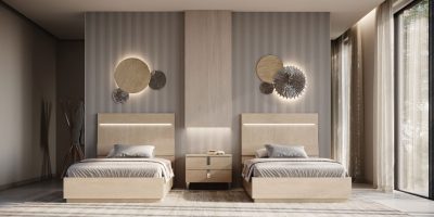 Kroma Sand Birch 48" Bed