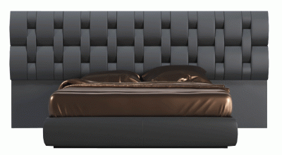 Emporio Black Queen size Bed