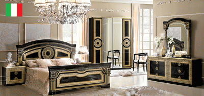 Aida Bedroom Black w/Gold, Camelgroup Italy