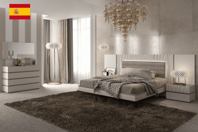 Bedroom Furniture Modern Bedrooms QS and KS Marina Taupe Bedroom