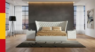 Modern Bedrooms QS and KS Miami Bed with Avanty Nightstands