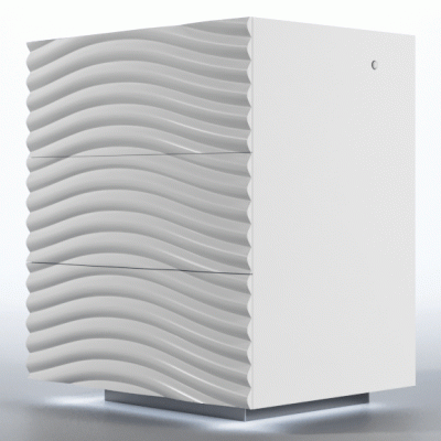 Wave Nightstand White