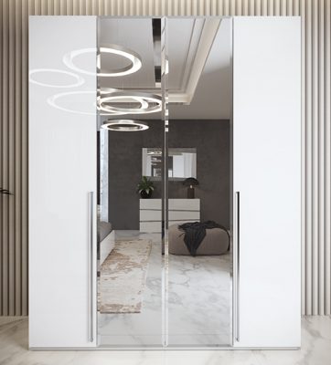 Dama Bianca 4 Door Wardrobe White