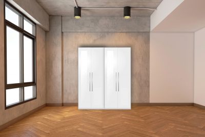 Clearance Bedroom Momo 4 Door Wardobe (Two x2 Door wardrobes)