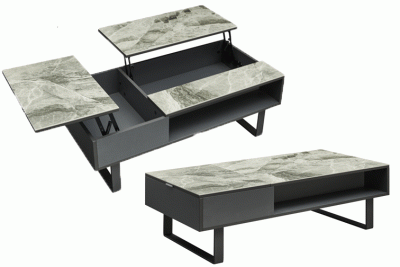 1388 Coffee Table w/ storage Grey