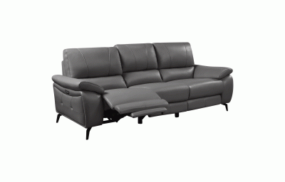 Reclining and Sliding Seats Sets 2934 Dark Grey Sofa w/ electric recliners