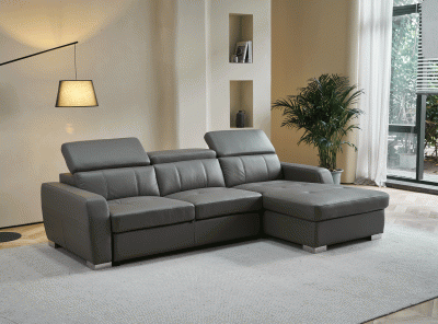 1822-GREY-Sectional-Right-wBed
