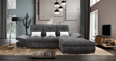 Estero Sectional Right with Bed and storage