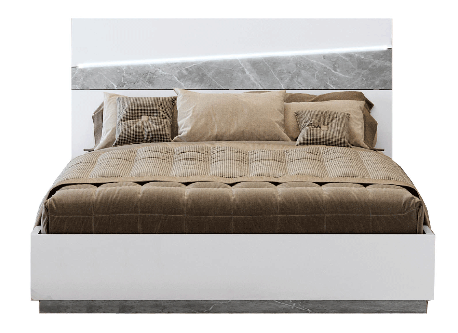 Bedroom Furniture Classic Bedrooms QS and KS Alba Bed w/ Light, Italy