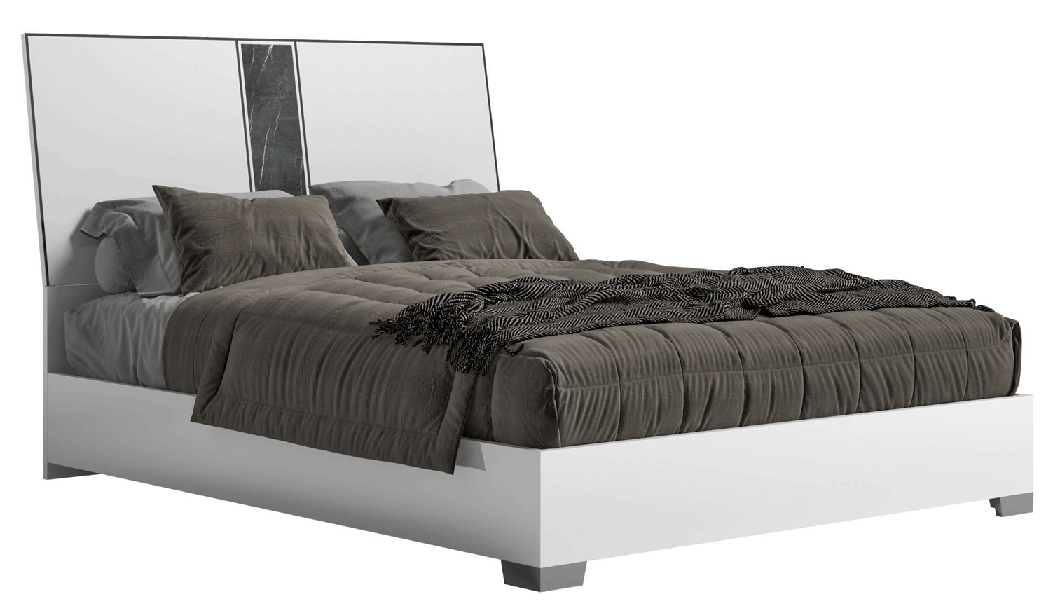 Brands Status Modern Collections, Italy Bianca Marble Bed