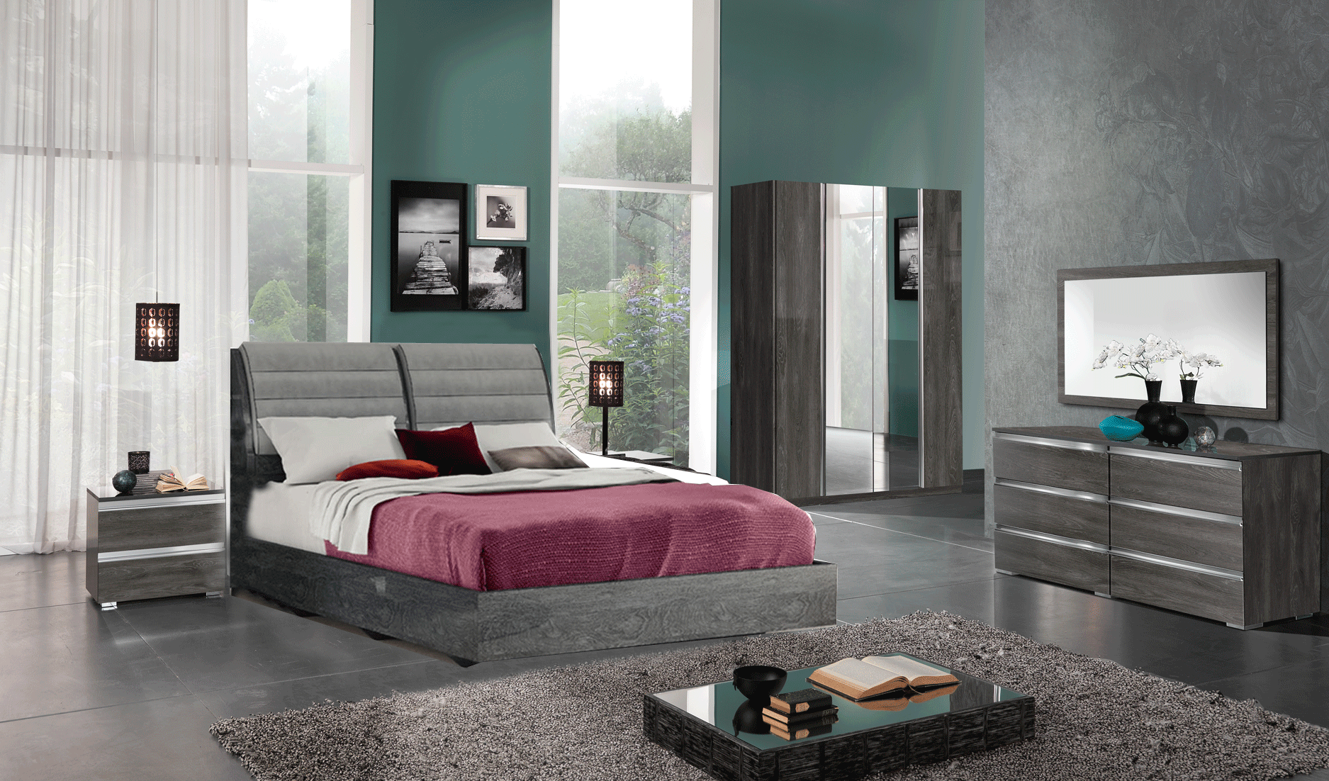Bedroom Furniture Wardrobes Elite Bed with Oxford cases, Only bed is on Sale
