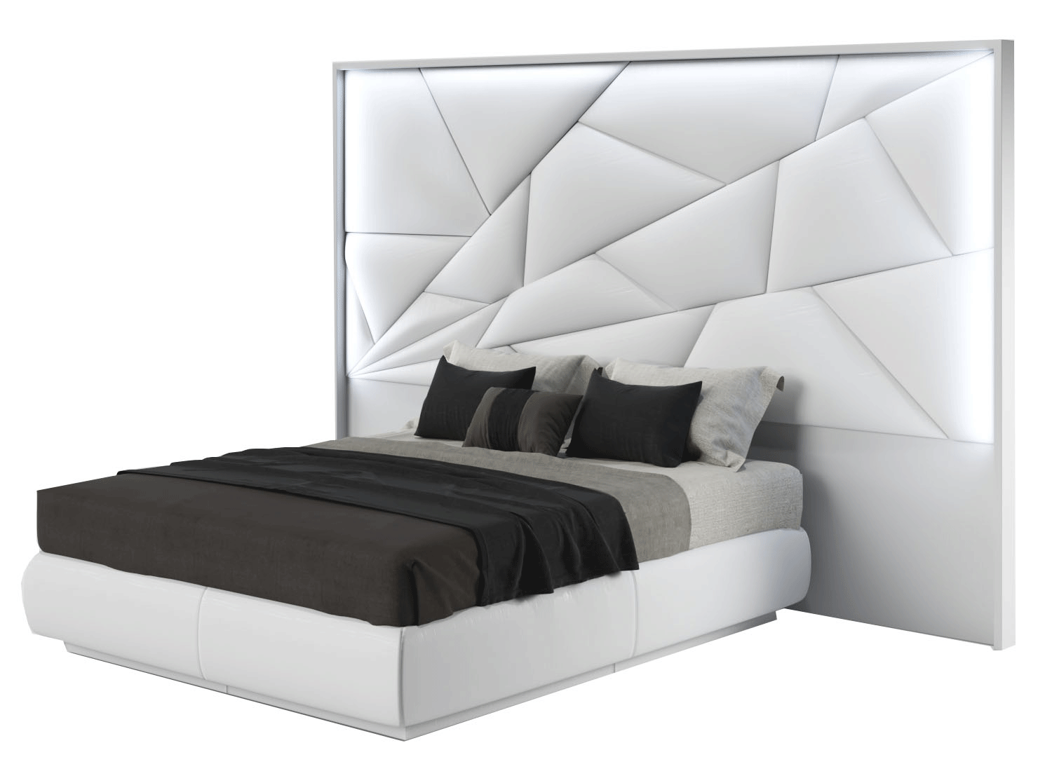 Brands Franco Furniture Avanty Bedrooms, Spain Majesty Bed w/light