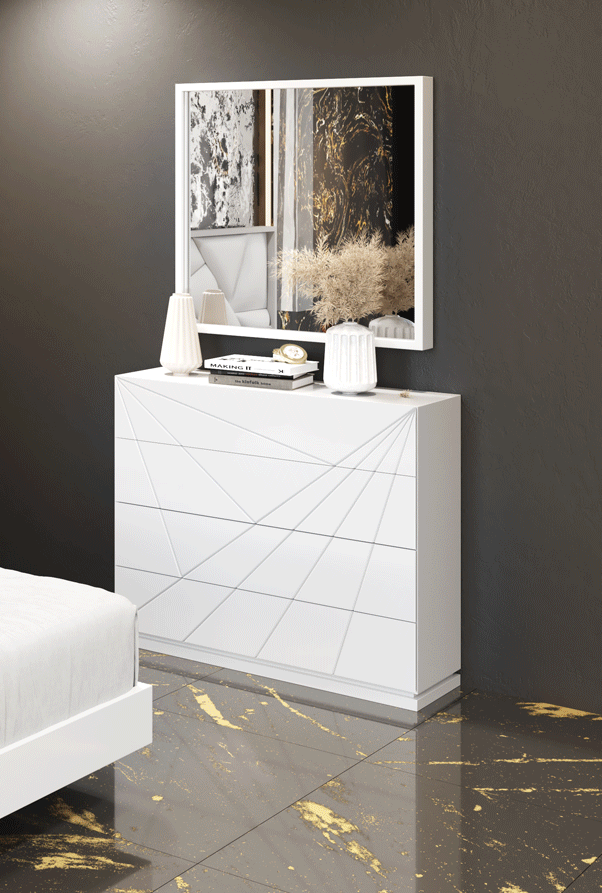 Bedroom Furniture Modern Bedrooms QS and KS Avanty Single Dresser