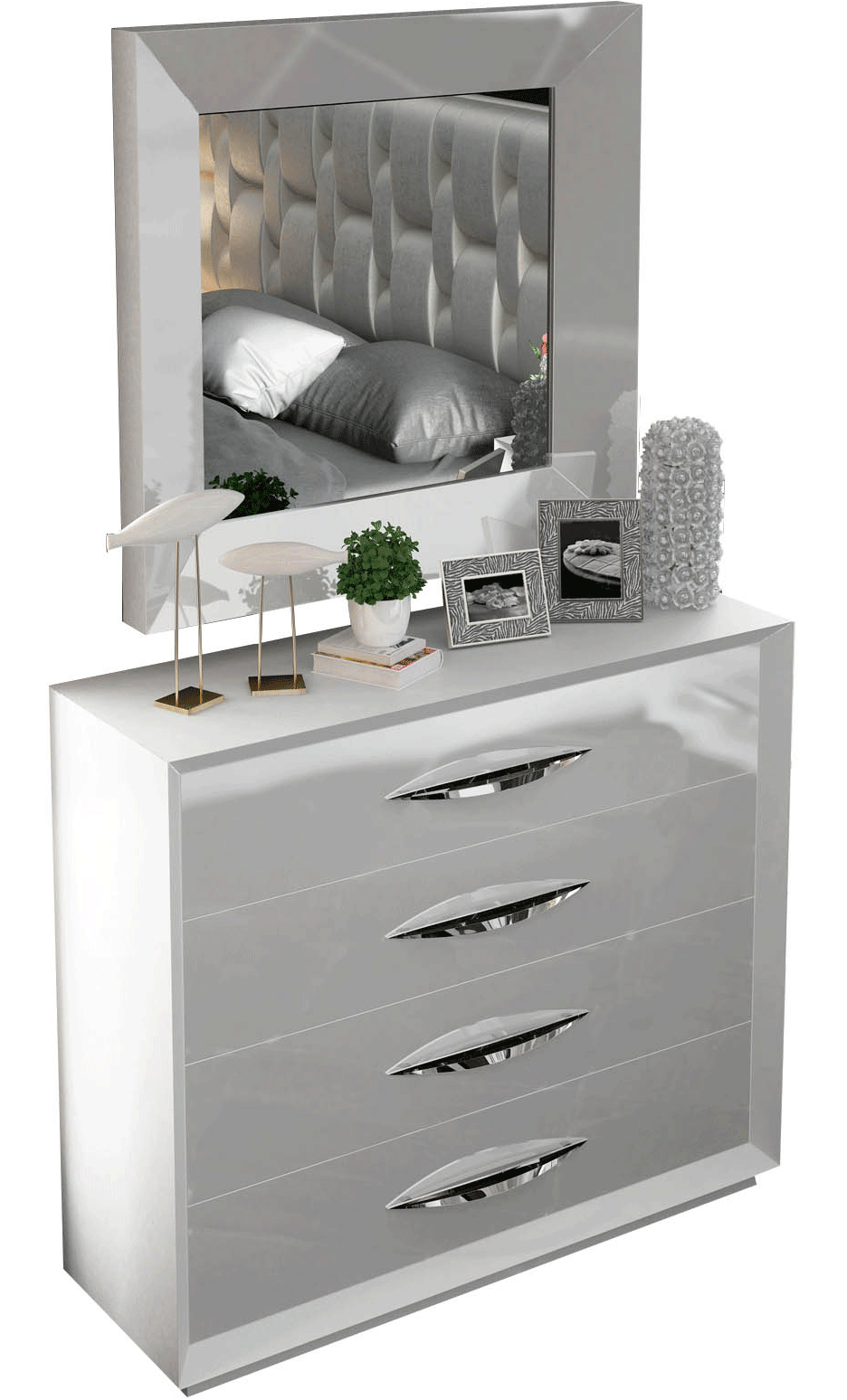 Brands Franco Furniture Avanty Bedrooms, Spain Carmen Dresser/Chest/Mirror