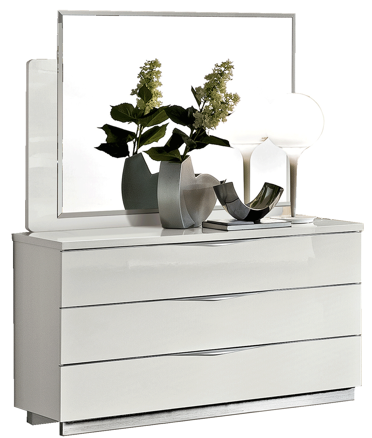 Bedroom Furniture Mirrors Onda Dresser/Chest White