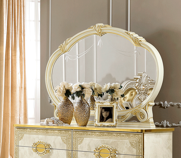 Bedroom Furniture Classic Bedrooms QS and KS Leonardo mirror for dresser/buffet