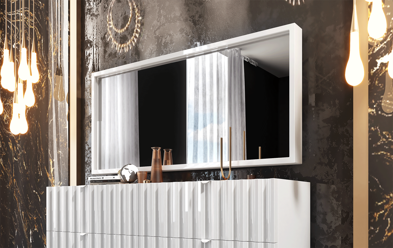 Brands Franco Furniture Avanty Bedrooms, Spain Orion mirror