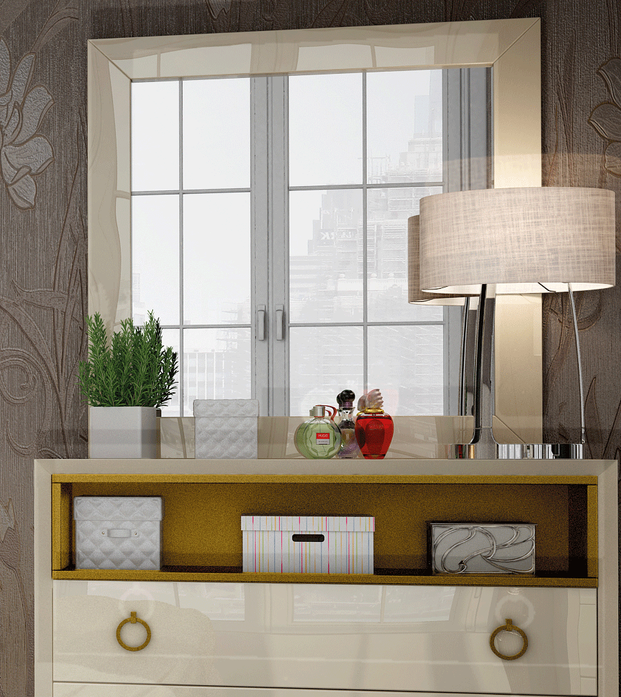 Bedroom Furniture Nightstands Velvet mirror for Single dresser