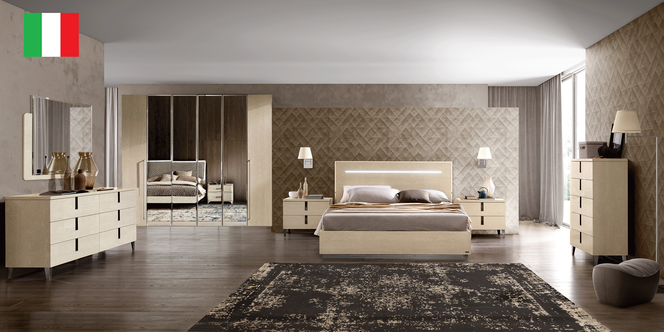 Bedroom Furniture Classic Bedrooms QS and KS Ambra Bedroom