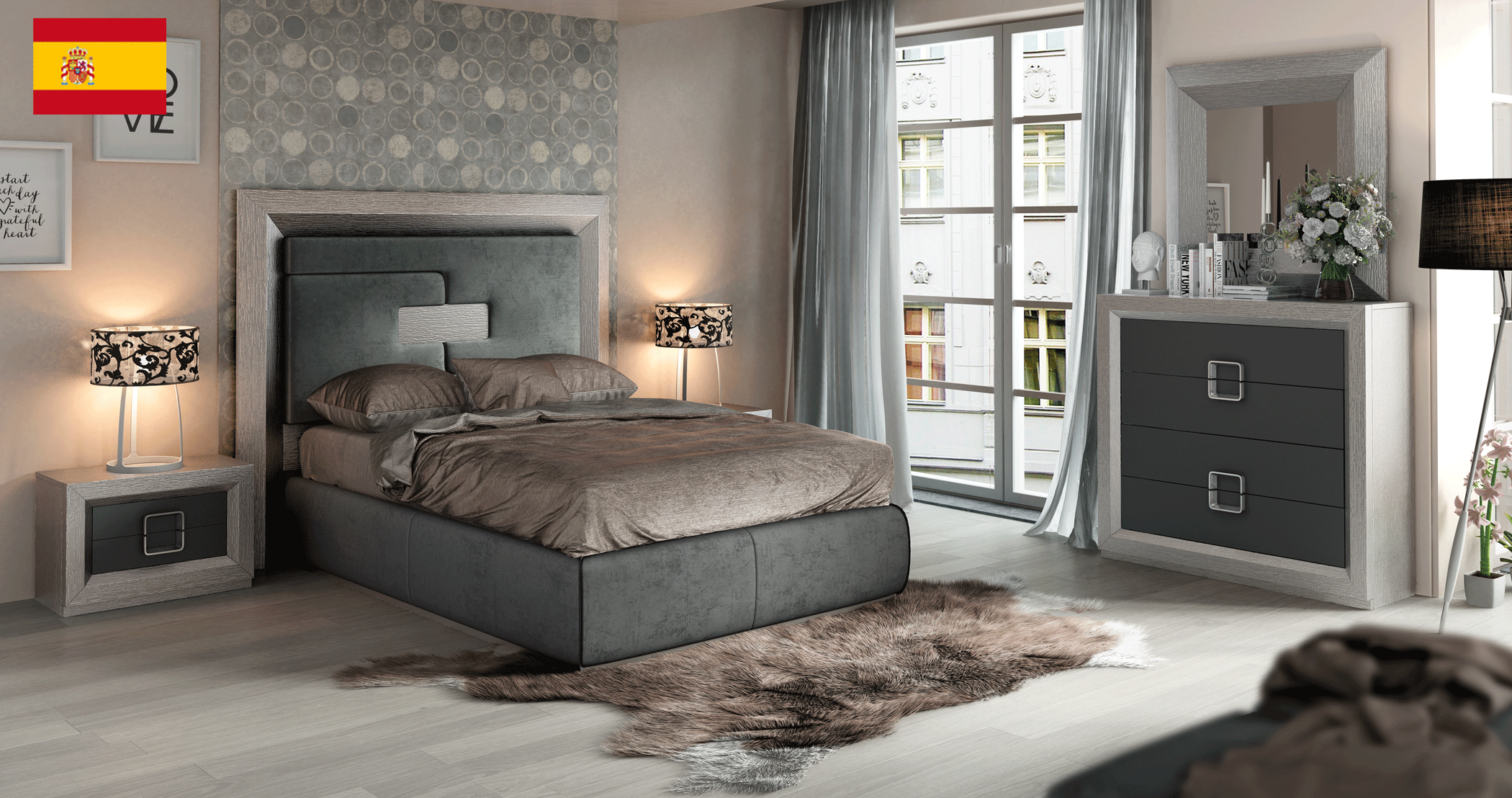 Brands Franco Furniture New BELLA Vanity Chest Enzo Bedroom