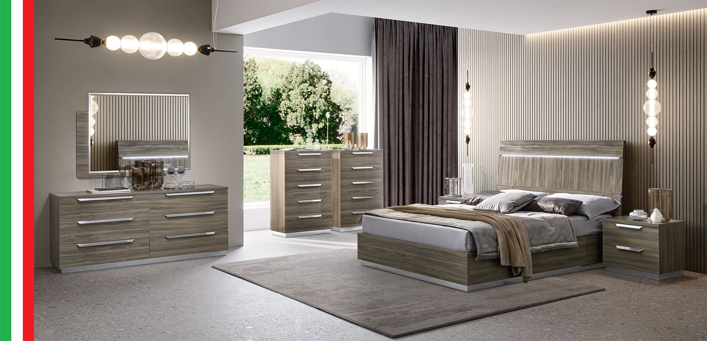 Bedroom Furniture Modern Bedrooms QS and KS Kroma Bedroom GREY by Camelgroup – Italy