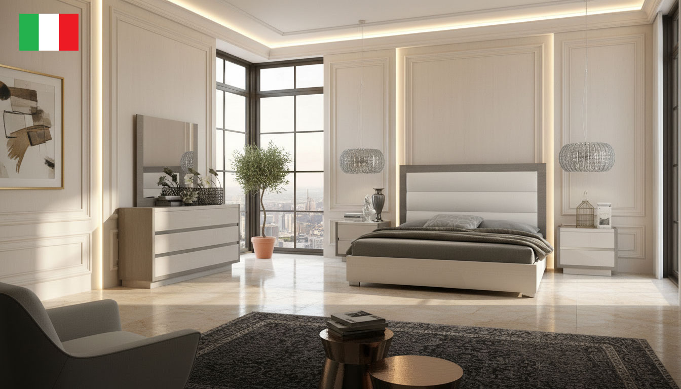 Bedroom Furniture Modern Bedrooms QS and KS Mangano Bedroom