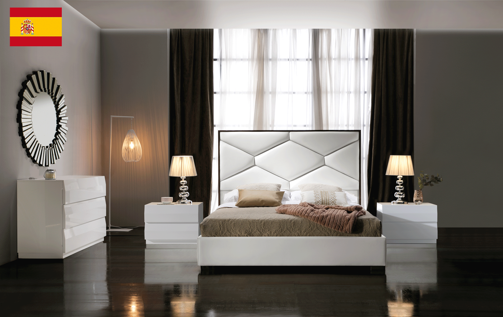 Bedroom Furniture Mattresses, Wooden Frames Martina Bedroom Storage White, M152, C152, E100