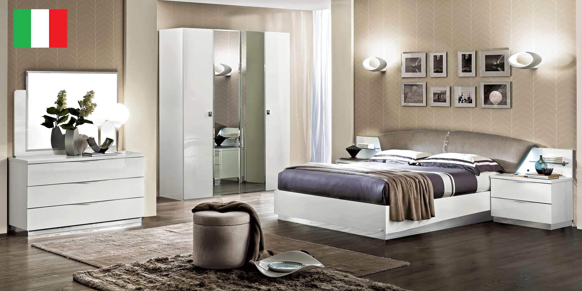 Bedroom Furniture Mirrors Onda DROP Bedroom WHITE