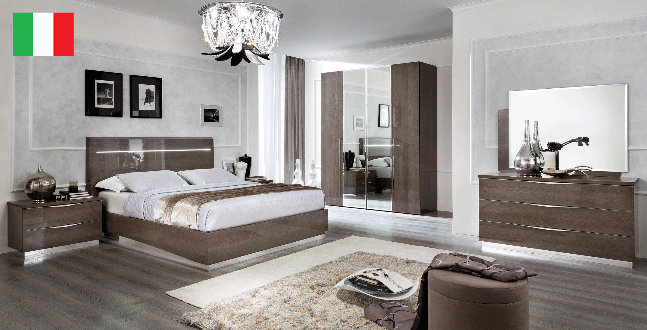 Brands Camel Modum Collection, Italy Platinum LEGNO Bedroom SILVER BIRCH