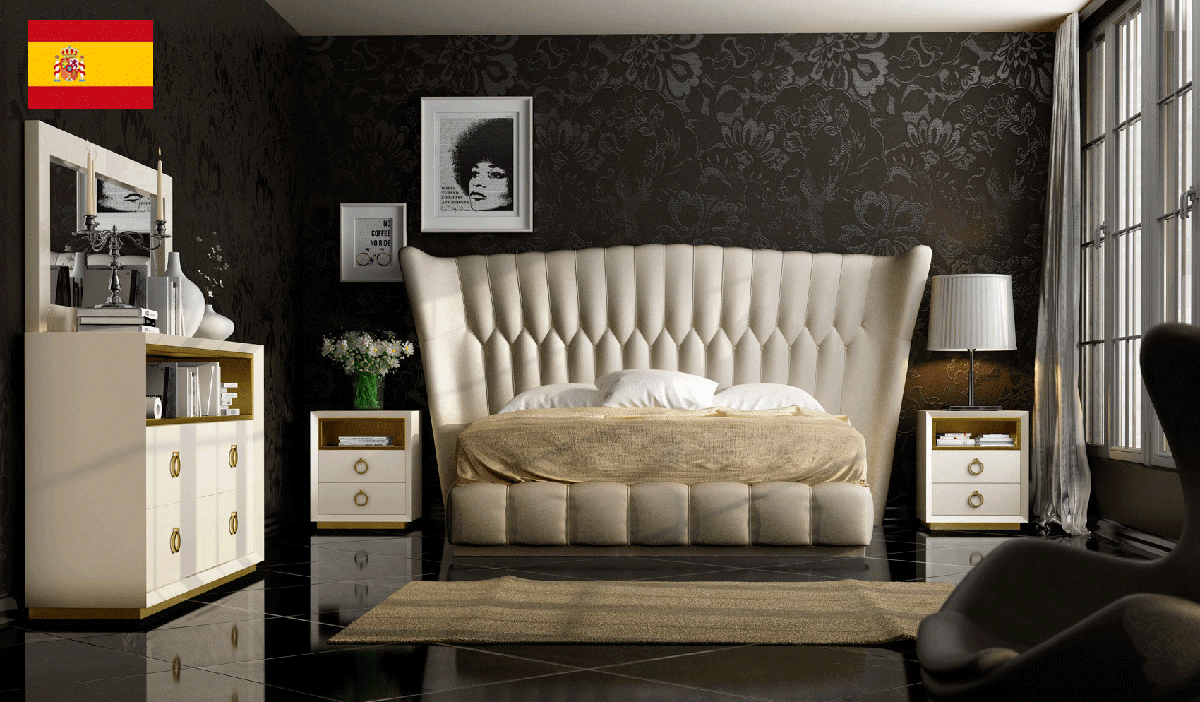 Brands Franco Maximo Velvet Bedroom