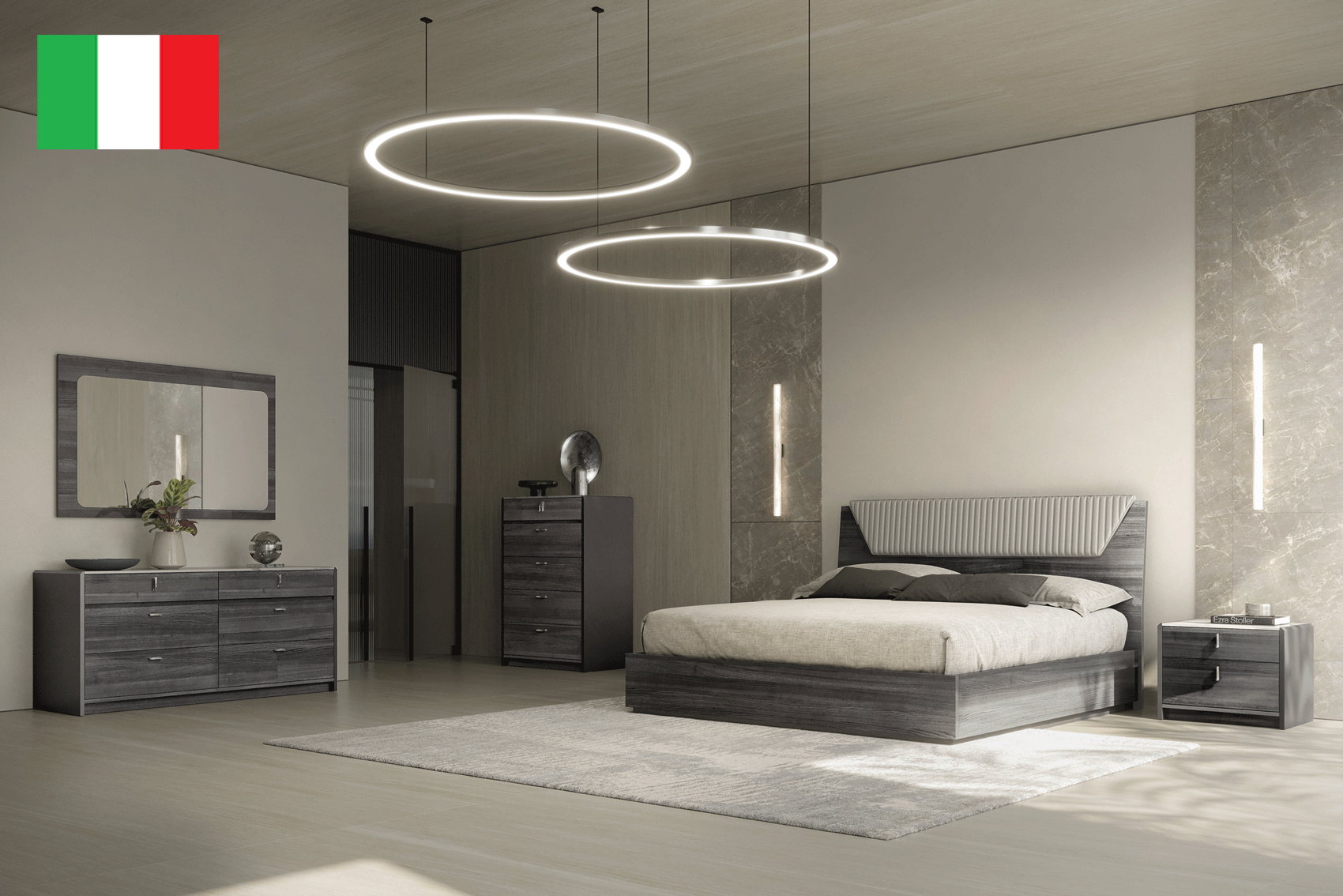 Bedroom Furniture Beds Vulcano Bedroom Set by Tomasella, Italy