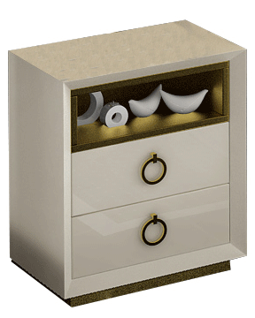 Bedroom Furniture Dressers and Chests Velvet Nightstand
