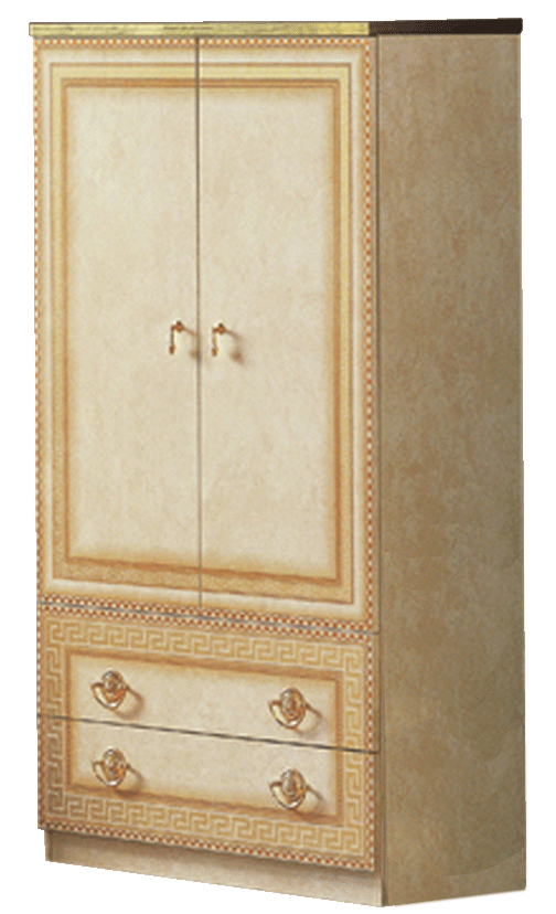 Clearance Bedroom Aida Ivory 2 Door Wardrobe