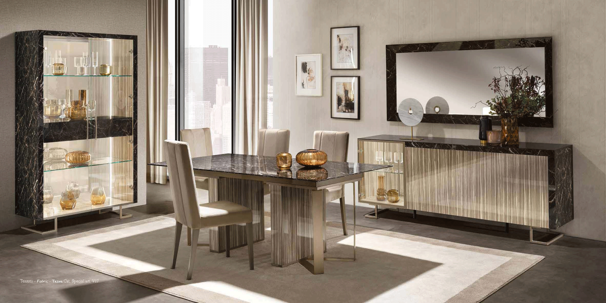 Brands Camel Modum Collection, Italy Luce Dark Dining Room