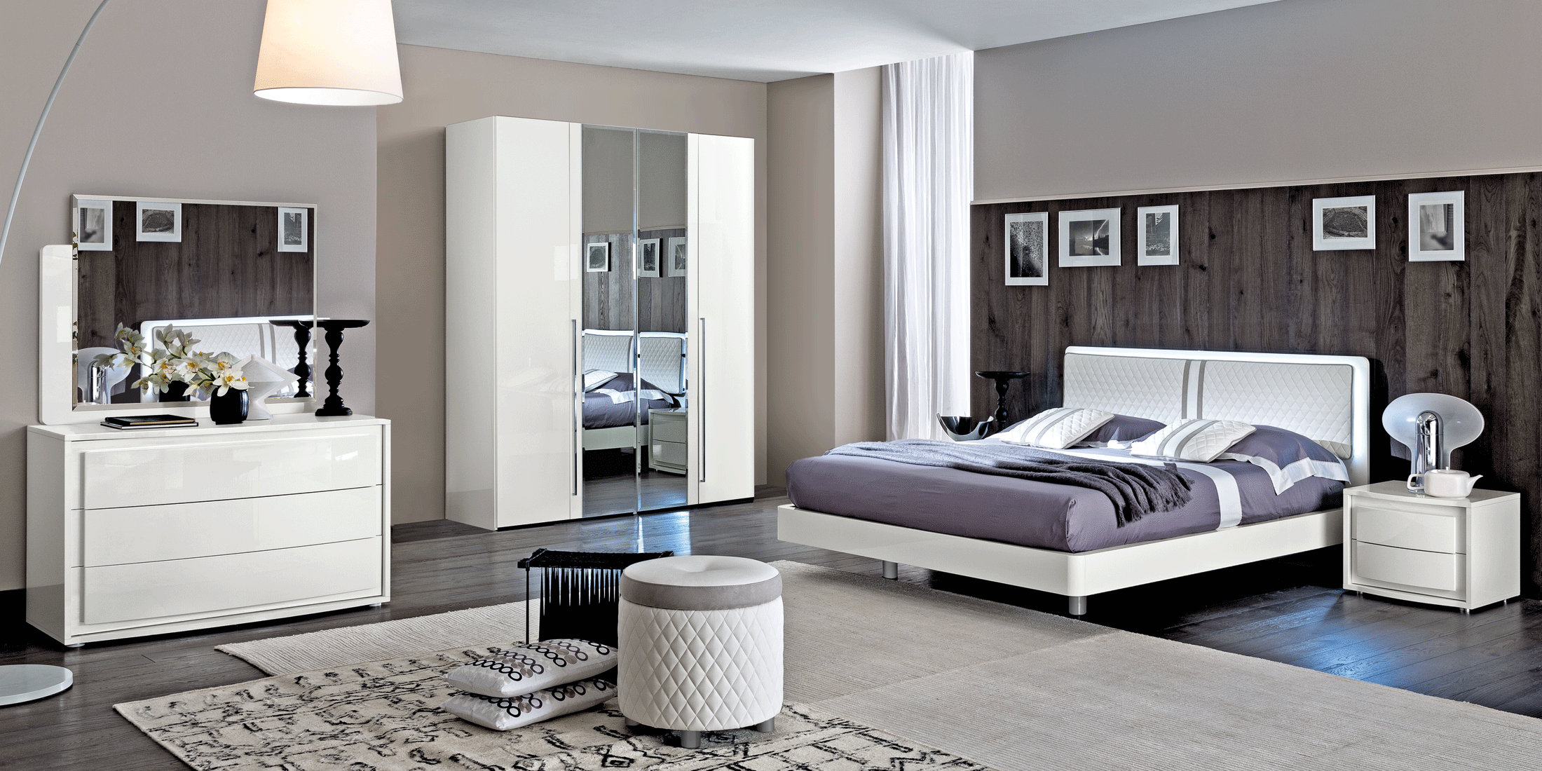 Bedroom Furniture Wardrobes Dama Bianca Night - Additional Items