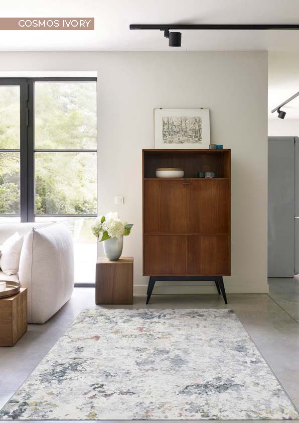 Living Room Furniture Rugs Cosmos Ivory Rug