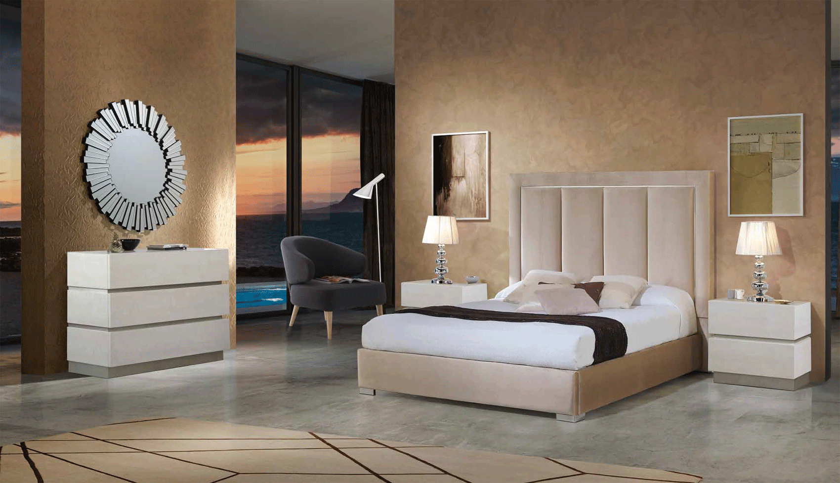 Bedroom Furniture Beds 871 Monica, M-151, C-151, E-100, DC-1366, YP440-N
