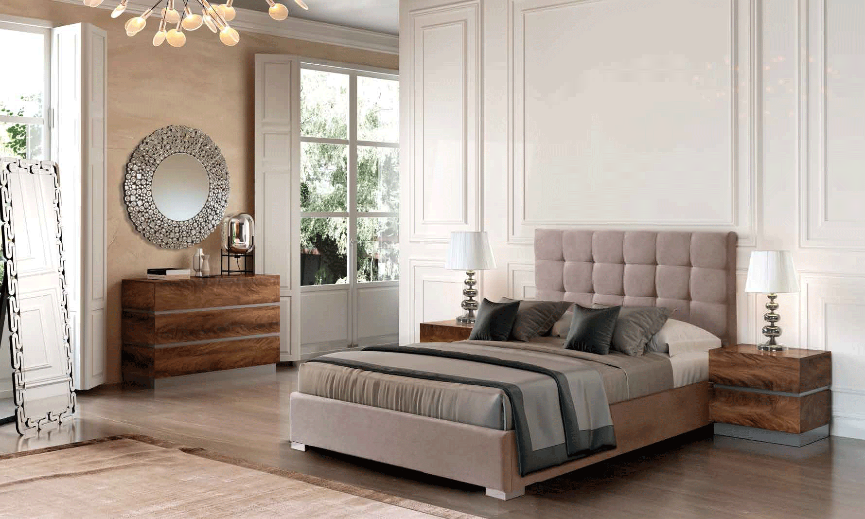 Bedroom Furniture Modern Bedrooms QS and KS 875 Belen, C-151, M-151, E-417, E418, LT-3499S