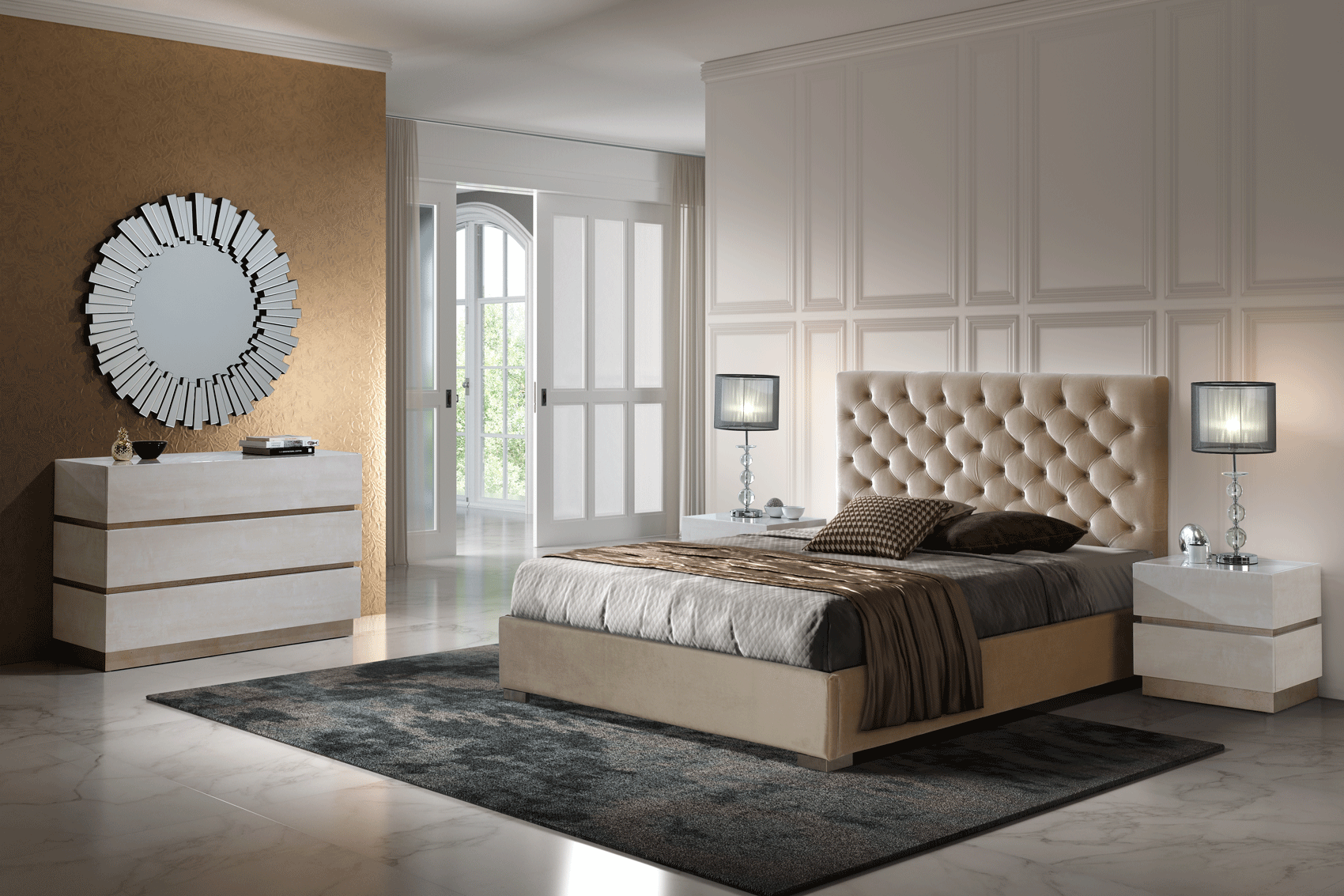 Bedroom Furniture Classic Bedrooms QS and KS 852 Gala Bed, M-151, C-151, E-100