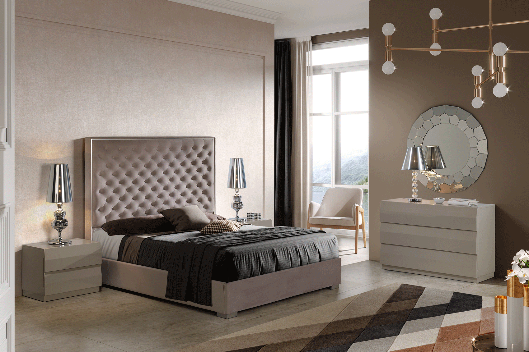 Bedroom Furniture Nightstands 867 Melody Bed, M-152, C-152, E-413, LT-3130L-C1C
