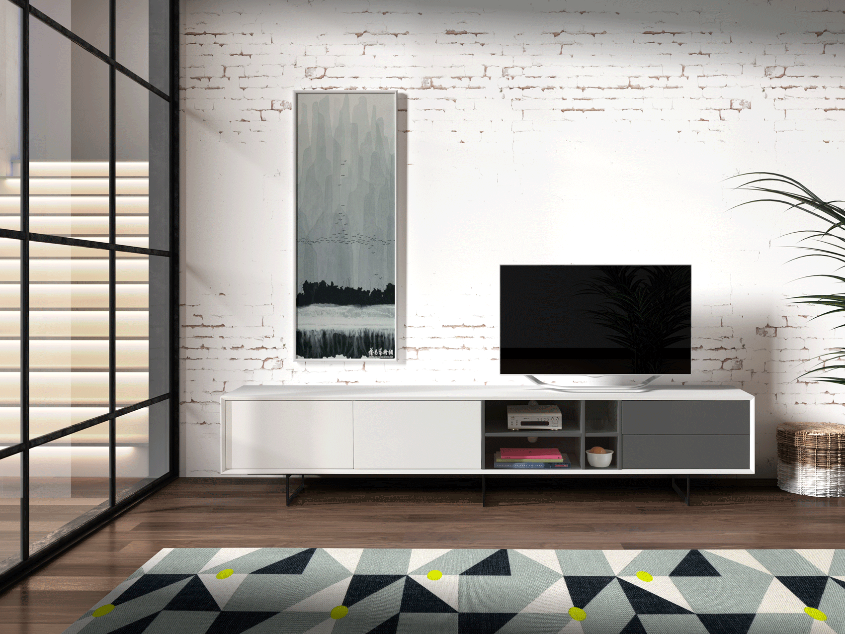 Brands Arredoclassic Living Room, Italy TV-130 White
