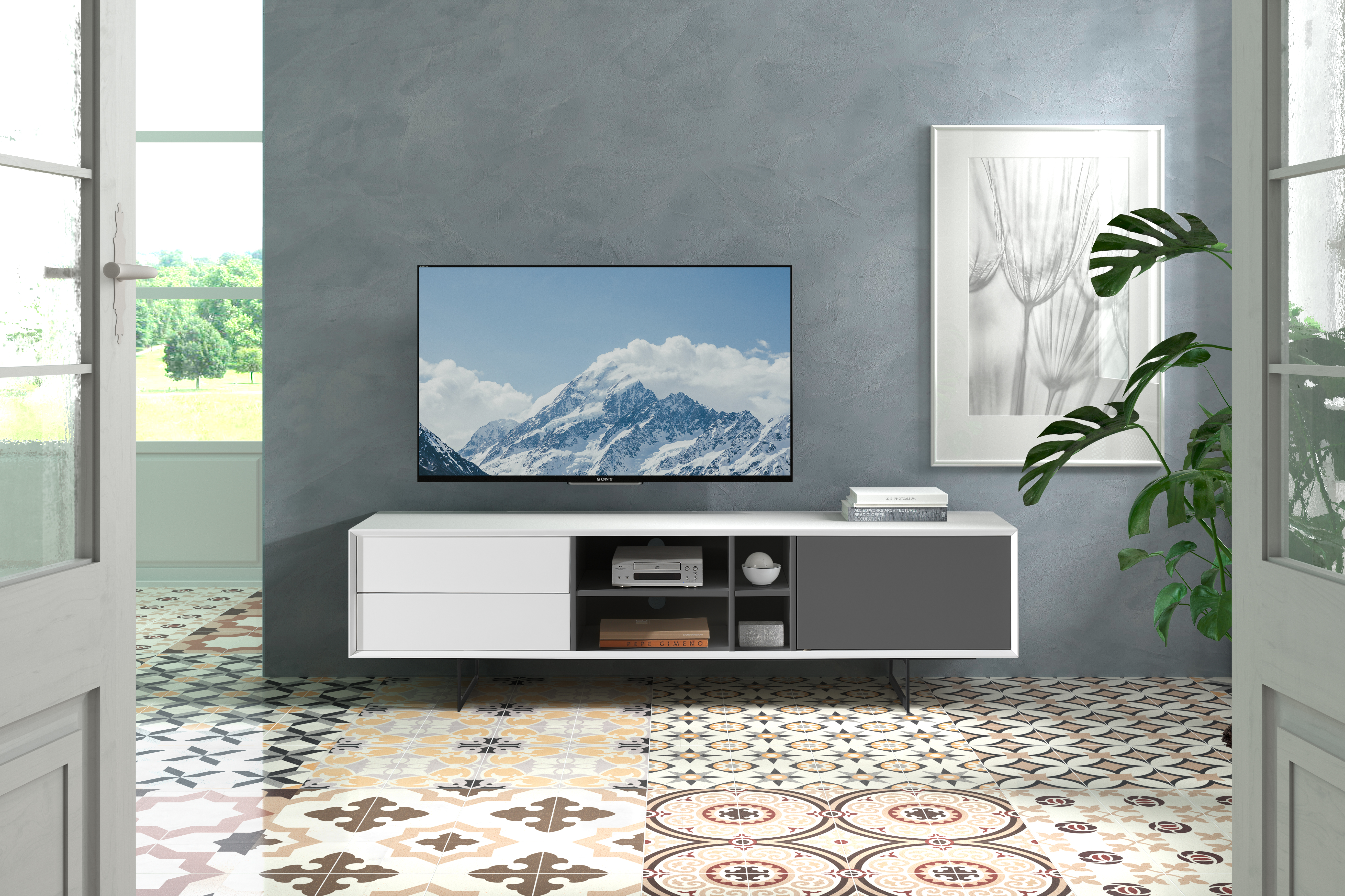Brands Arredoclassic Living Room, Italy TV-131 White