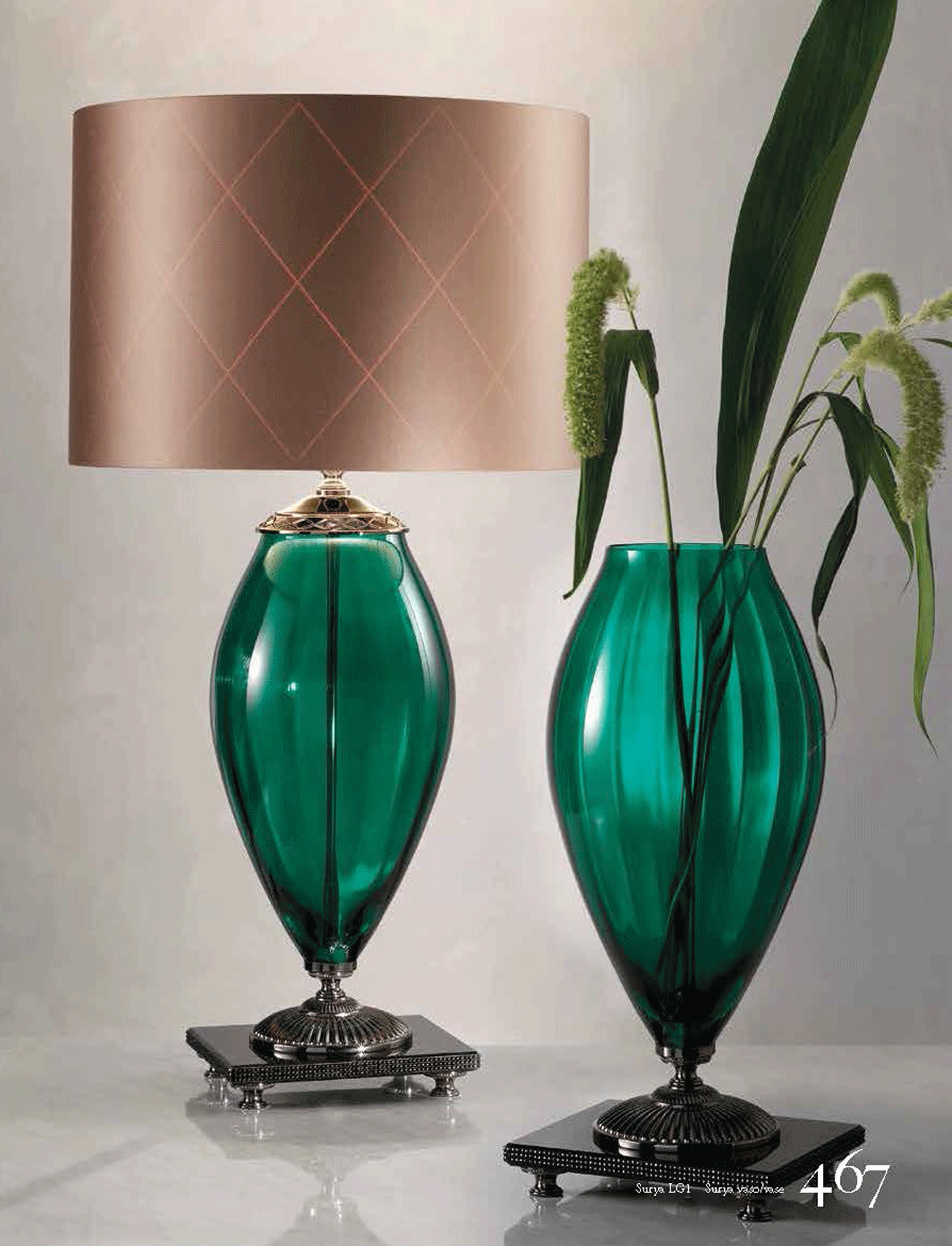 Brands Euroluce Claire Collection Surya Table Lamp