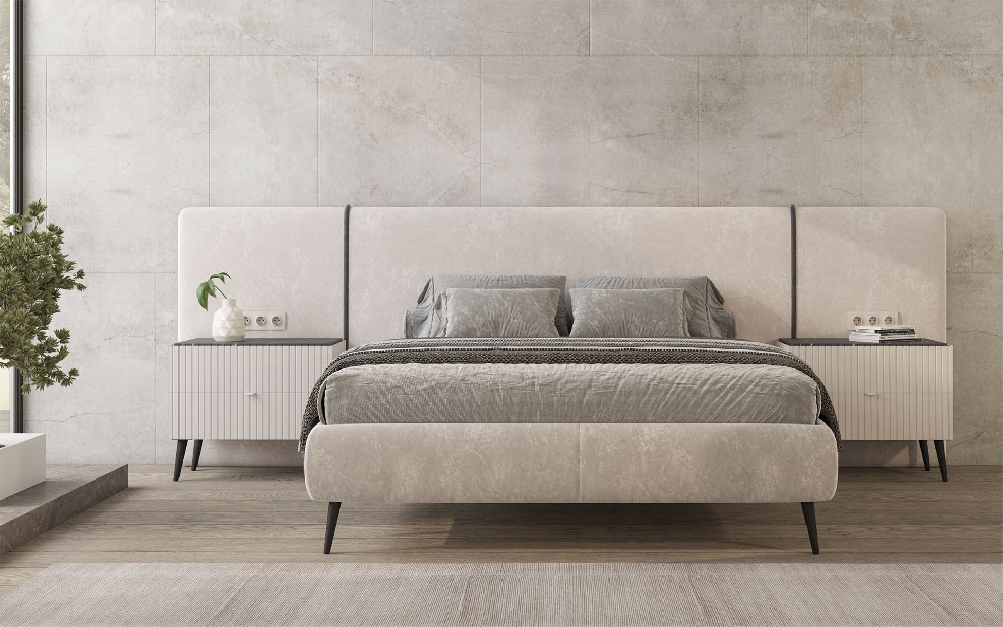 Bedroom Furniture Modern Bedrooms QS and KS Block 01