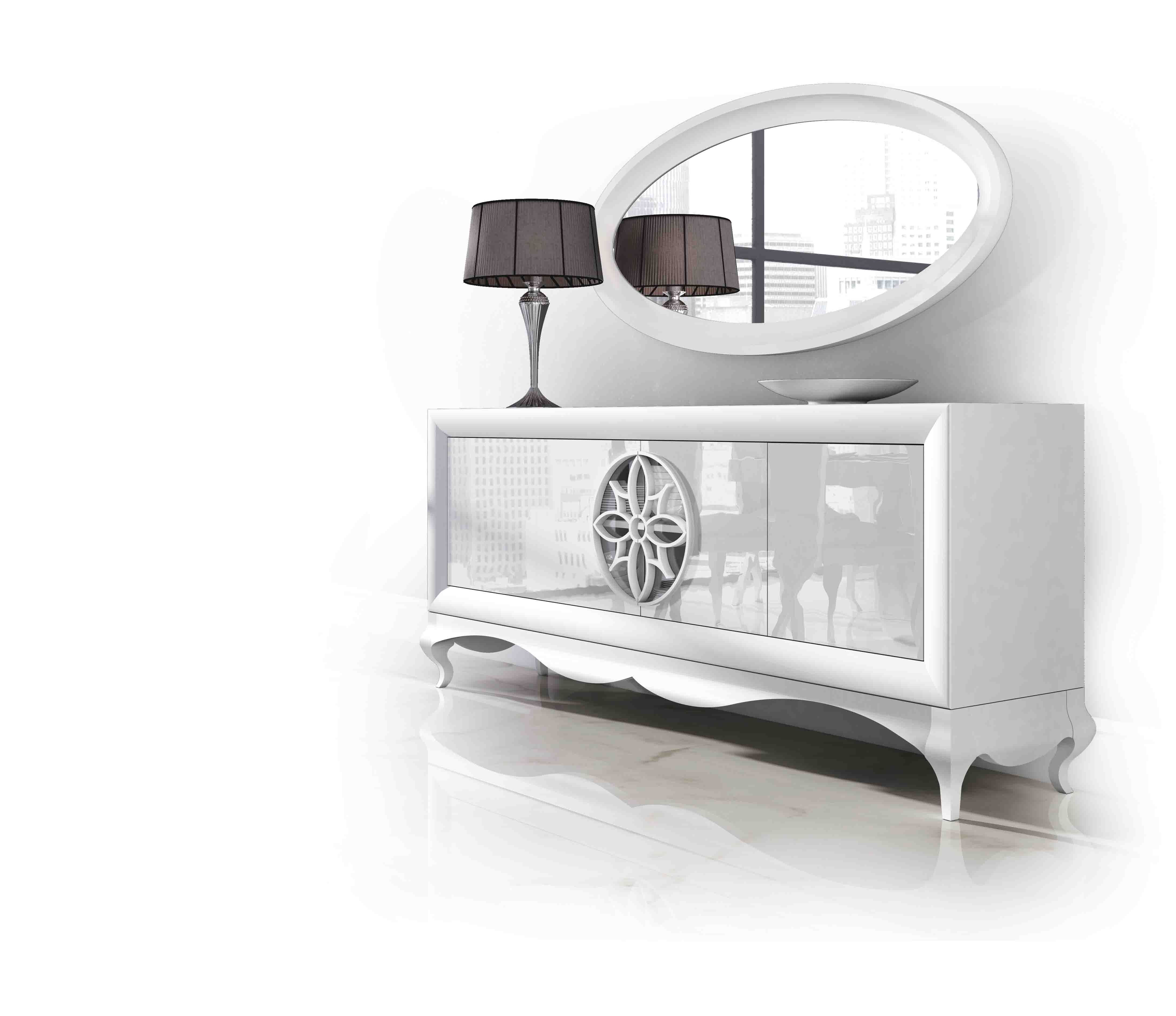 Bedroom Furniture Mirrors AII.22. Sideboard + Mirror