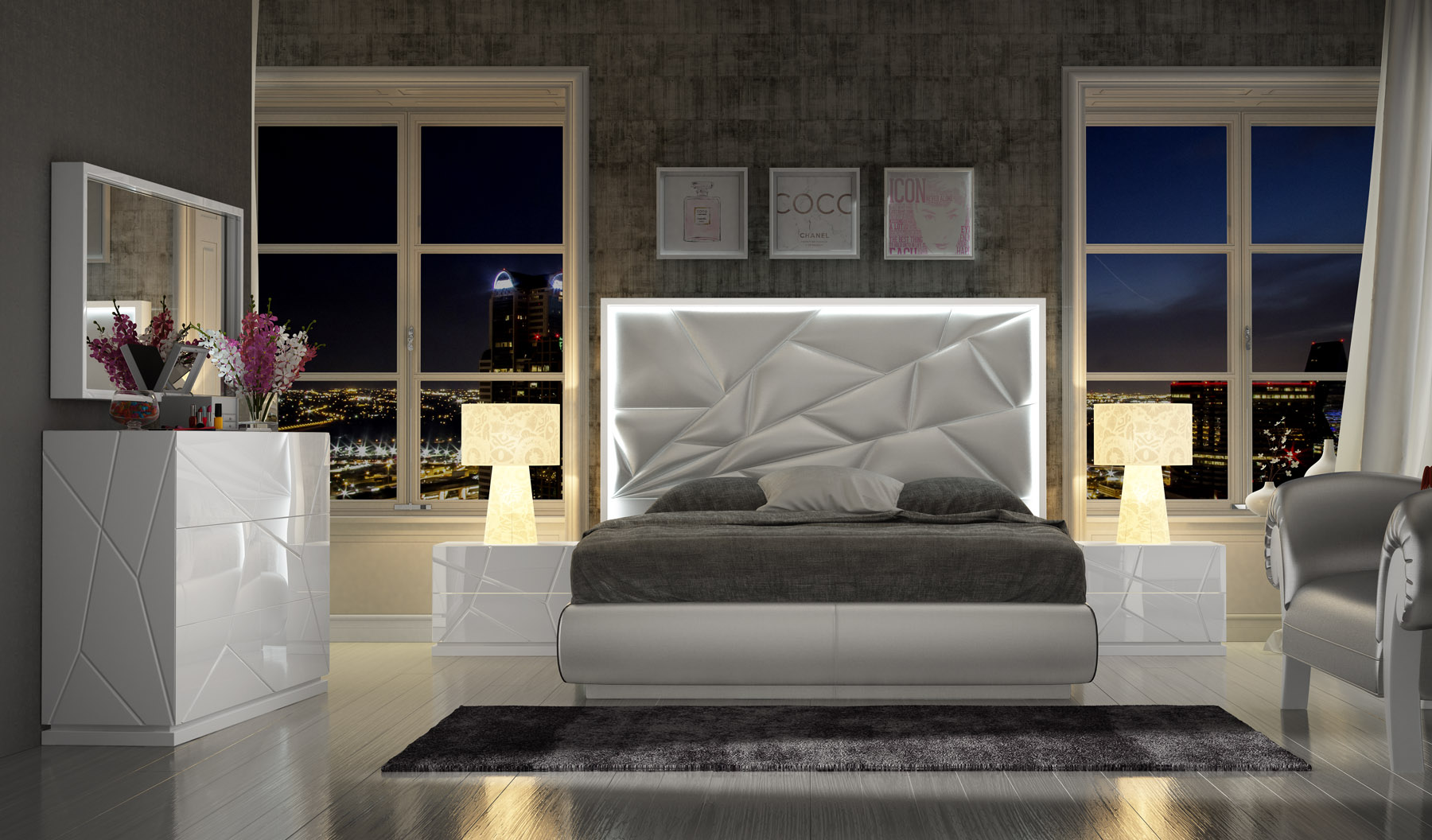 Bedroom Furniture Beds with storage EX18